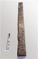 藏品(人形木雕門柱)的圖片